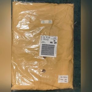 Men's Casual Knit Shirt -Yellow Mustard Color